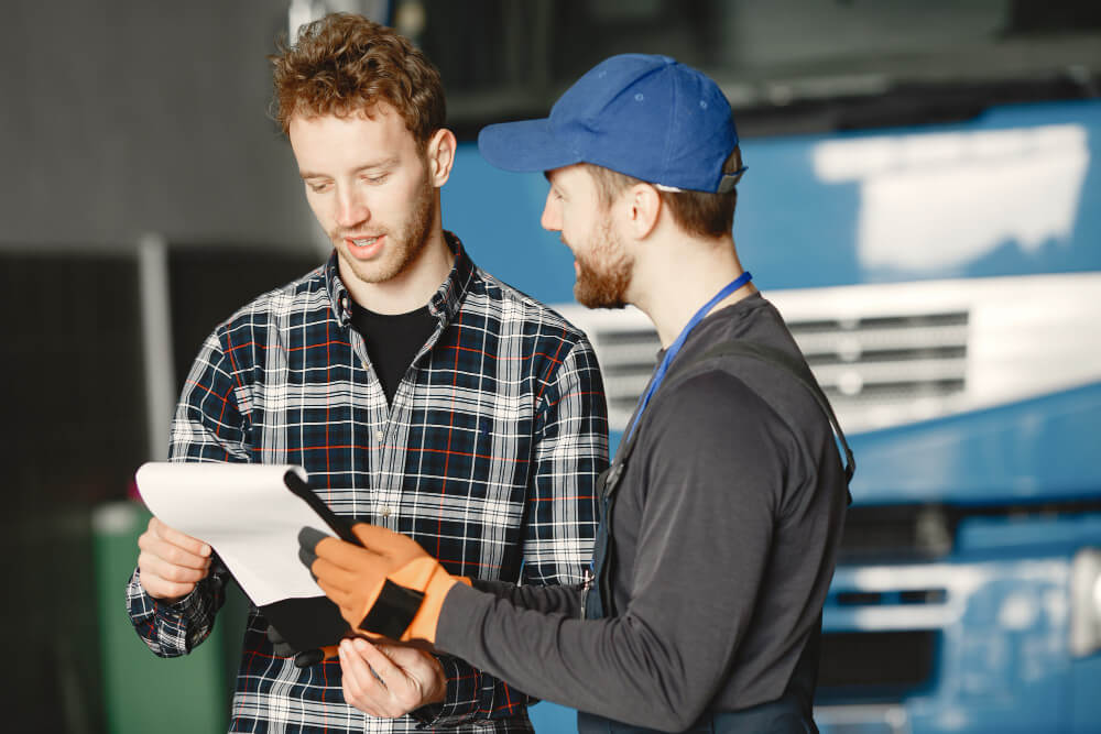 two men for equipment finance Sydney